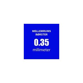 0.35 mm Mellemrums-børster