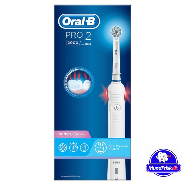oral b pro 2 2000 white sensi ultrathin