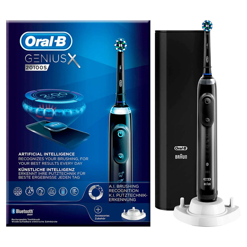 OralB BLACK Midnight Genius X 20100S Midnight Bluetooth Eltandbørste
